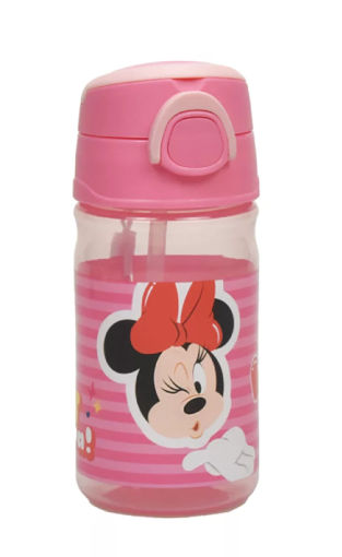 Picture of Disney Minnie Wink plastic Bottle with Strap 350ml